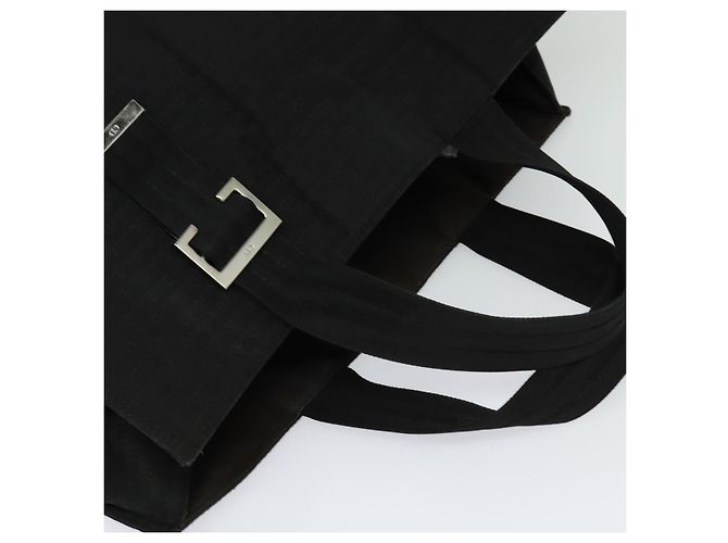 Borsa a mano Christian Dior in tela nera e argento autentica bs27195 Nero - vista 6