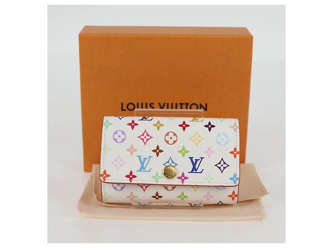 LOUIS VUITTON Multicolor LV x TM Multicles6 Key Case White M14092 Auth 128097SM - view 12