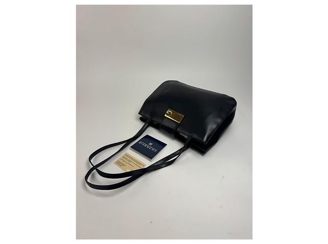 Vintage Givenchy Ledertasche schwarz - Ansicht 10