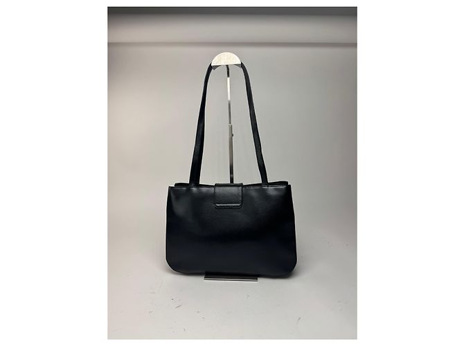 Vintage Givenchy Ledertasche schwarz - Ansicht 3