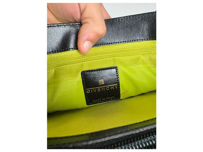 Vintage Givenchy Ledertasche schwarz - Ansicht 5