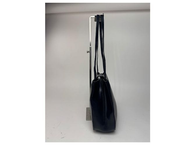 Vintage Givenchy Ledertasche schwarz - Ansicht 8