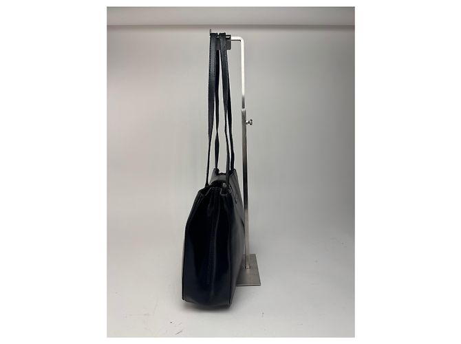Vintage Givenchy Ledertasche schwarz - Ansicht 9