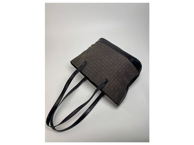 Triomphe Céline Vintage Celine Macadam Monogramm Tasche Schwarz - Ansicht 11