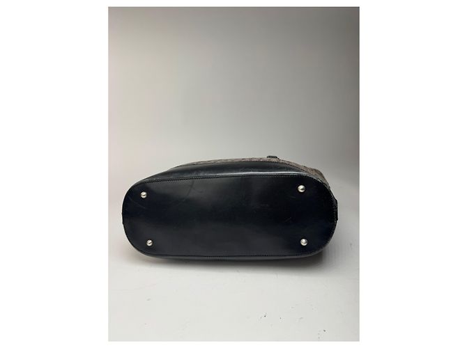 Triomphe Céline Vintage Celine Macadam Monogramm Tasche Schwarz - Ansicht 12
