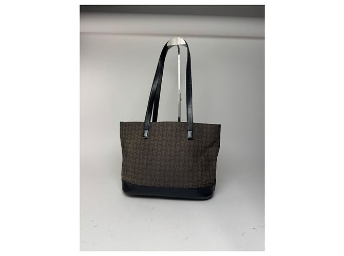 Triomphe Céline Vintage Celine Macadam Monogramm Tasche Schwarz - Ansicht 15