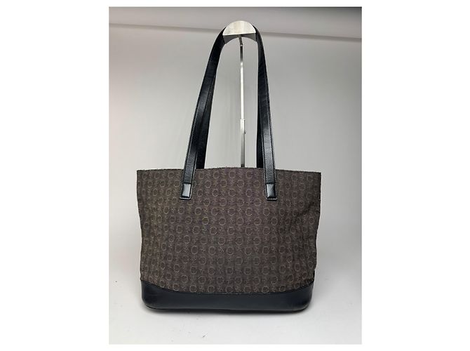 Triomphe Céline Vintage Celine Macadam Monogramm Tasche Schwarz - Ansicht 4