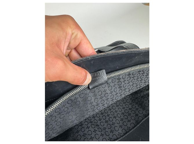 Triomphe Céline Vintage Celine Macadam Monogramm Tasche Schwarz - Ansicht 7