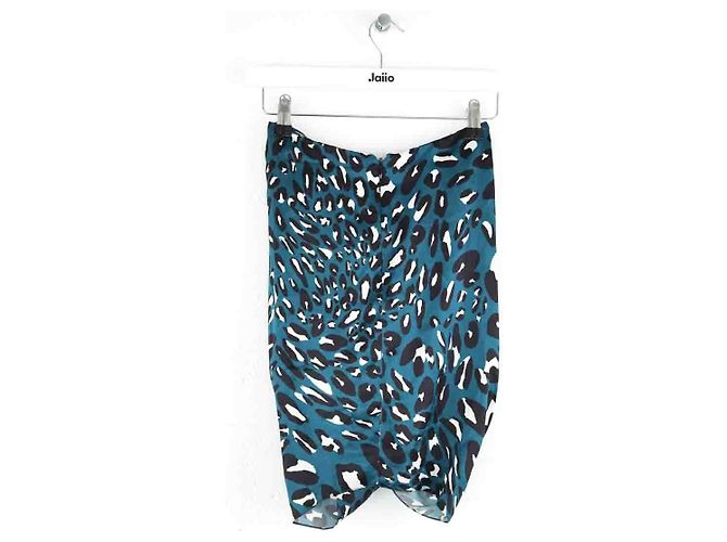 Alexandre Vauthier Minifalda de seda azul - vista 3