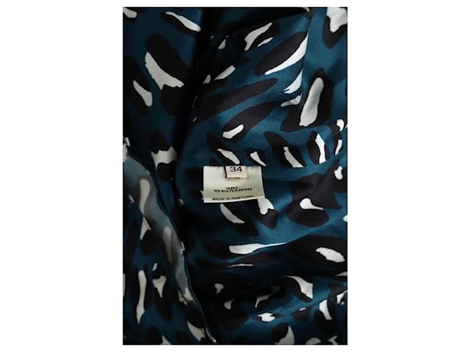 Alexandre Vauthier Minifalda de seda azul - vista 6