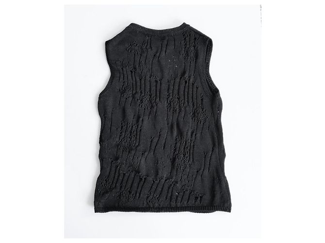 Ann Demeulemeester Barbel zerrissenes Stricktop - Ansicht 5