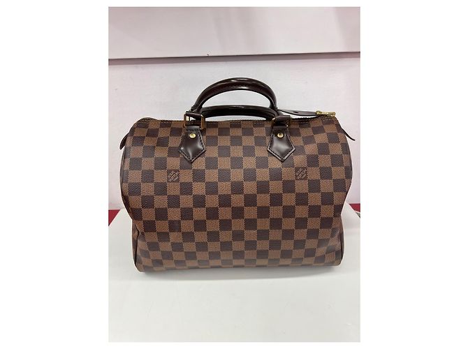 Borsa Louis Vuitton Speedy 30 Damier Marrone Scuro - vista 2
