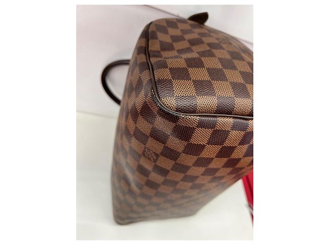 Borsa Louis Vuitton Speedy 30 Damier Marrone Scuro - vista 6
