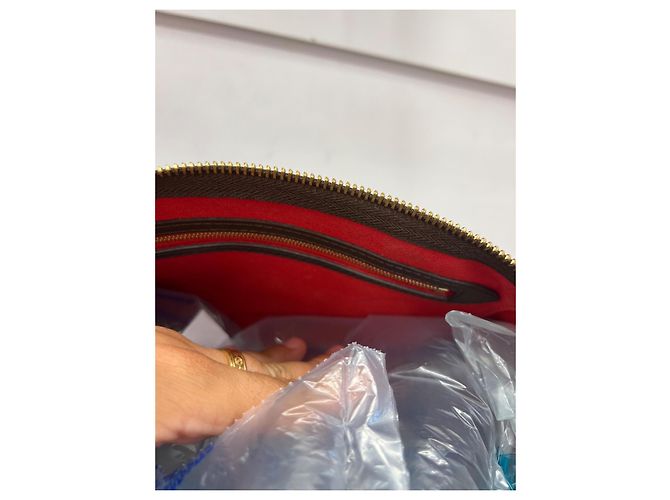 Borsa Louis Vuitton Speedy 30 Damier Marrone Scuro - vista 7
