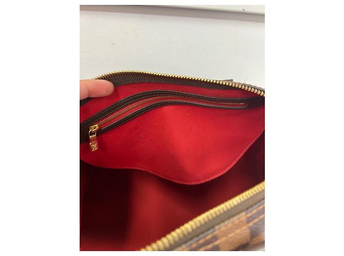 Borsa Louis Vuitton Speedy 30 Damier Marrone Scuro - vista 9