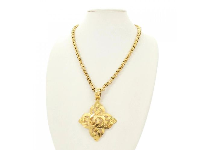 Collana Chanel oro con pendente D'oro - vista 9