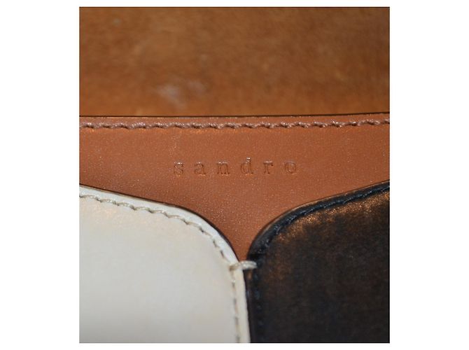 Borsa Sandro Tricolore in Pelle Multicolore - vista 7