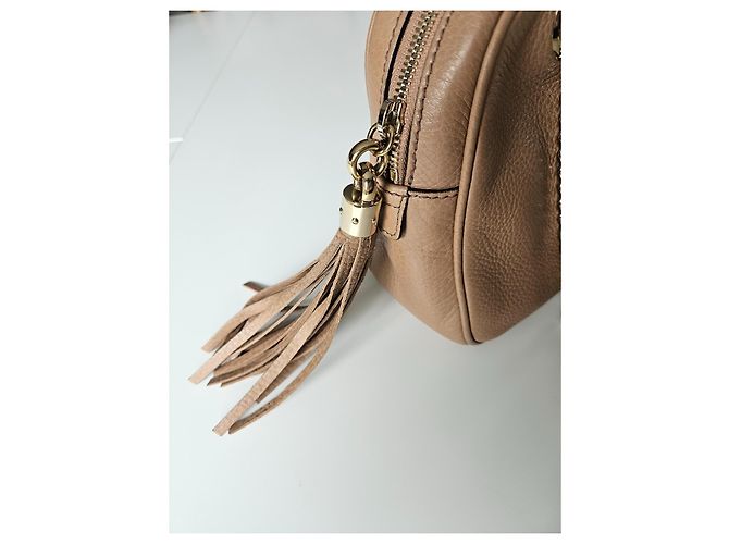 Gucci Borsa Soho a doppia catena dorata Beige - vista 5