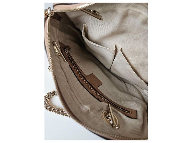 Gucci Borsa Soho a doppia catena dorata Beige - vista 6