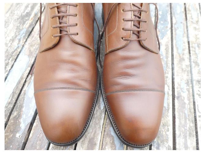 derbies jm weston marrone chiaro 9/5E 43,5 GRANDE - vista 2