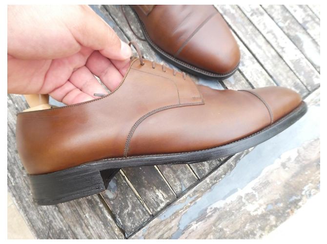 derbies jm weston marrone chiaro 9/5E 43,5 GRANDE - vista 3