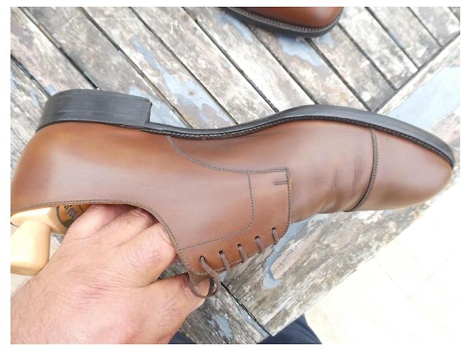 derbies jm weston marrone chiaro 9/5E 43,5 GRANDE - vista 4