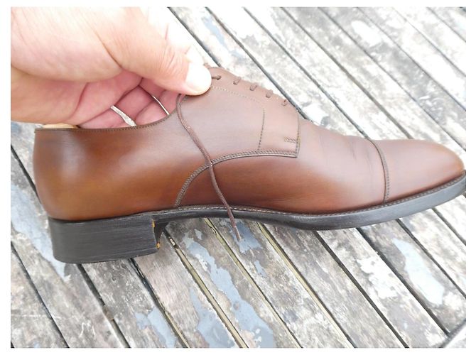 derbies jm weston marrone chiaro 9/5E 43,5 GRANDE - vista 5