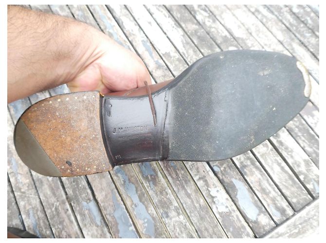 derbies jm weston marrone chiaro 9/5E 43,5 GRANDE - vista 7