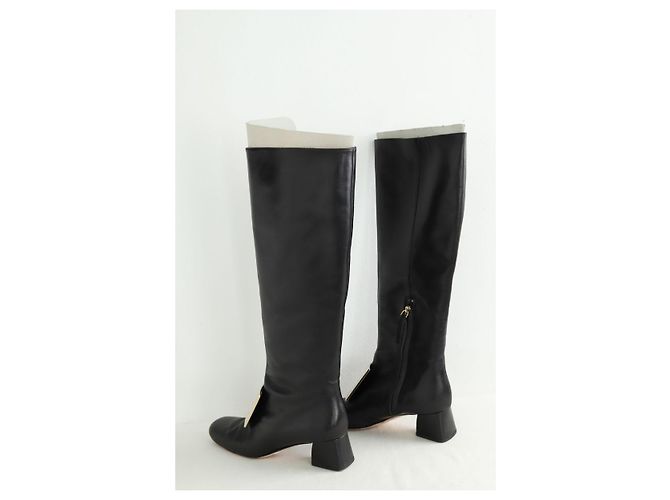 Roger Vivier Botas de cuero negras Negro - vista 2