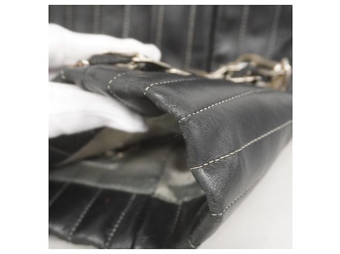Mademoiselle Chanel schwarze Lammleder Tote Bag - Ansicht 14