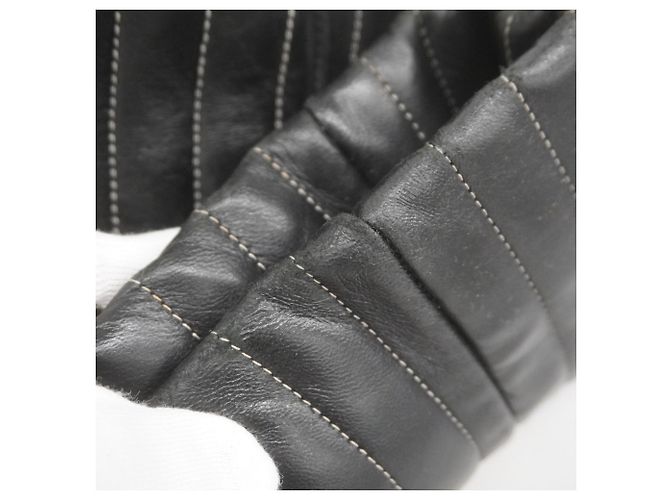 Mademoiselle Chanel schwarze Lammleder Tote Bag - Ansicht 15