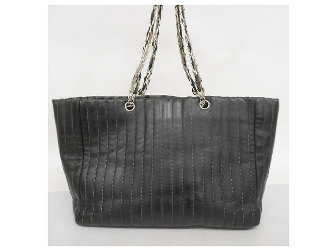 Mademoiselle Chanel schwarze Lammleder Tote Bag - Ansicht 18