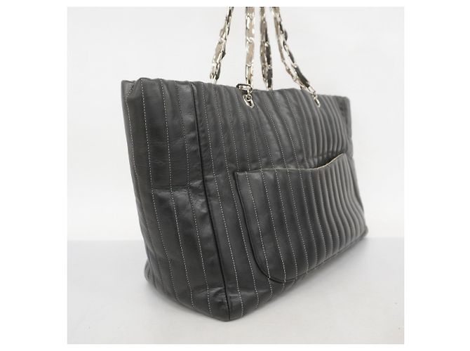 Mademoiselle Chanel schwarze Lammleder Tote Bag - Ansicht 2