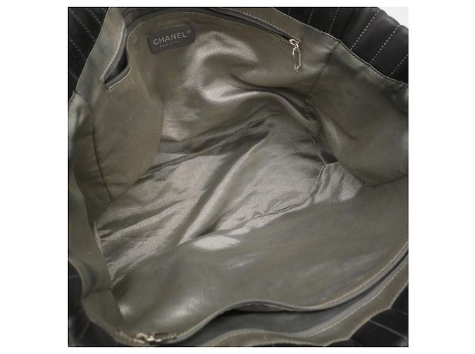 Mademoiselle Chanel schwarze Lammleder Tote Bag - Ansicht 4