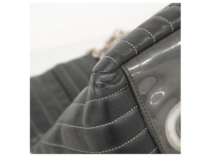 Mademoiselle Chanel schwarze Lammleder Tote Bag - Ansicht 8