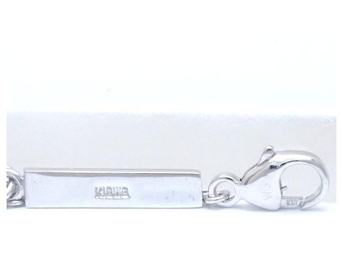 Autre Marque Collana croce in diamante acquamarina Samantha Thavasa K18WG - vista 6