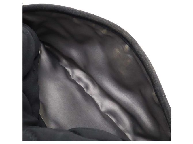 Borsa a spalla in cotone trapuntato Chanel Bubble Nero - vista 8
