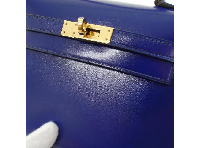 Hermès Hermes Mini Kelly Handtasche Blau - Ansicht 5