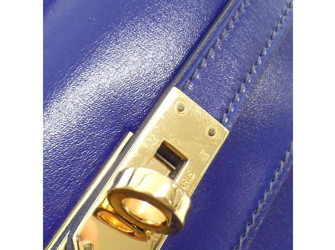 Hermès Hermes Mini Kelly Handtasche Blau - Ansicht 7