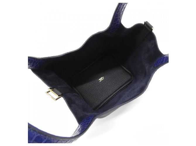 Hermès Hermes Picotin Lock Touch PM Handtasche Blau - Ansicht 6