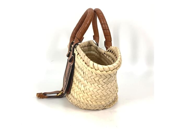 Borsa Chloé Marcie Marrone Beige - vista 4