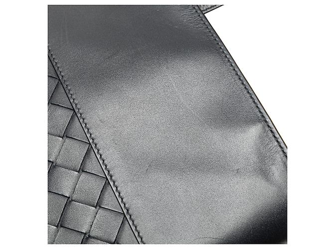 Borsa a tracolla in nappa nera Intrecciato di Bottega Veneta - vista 8