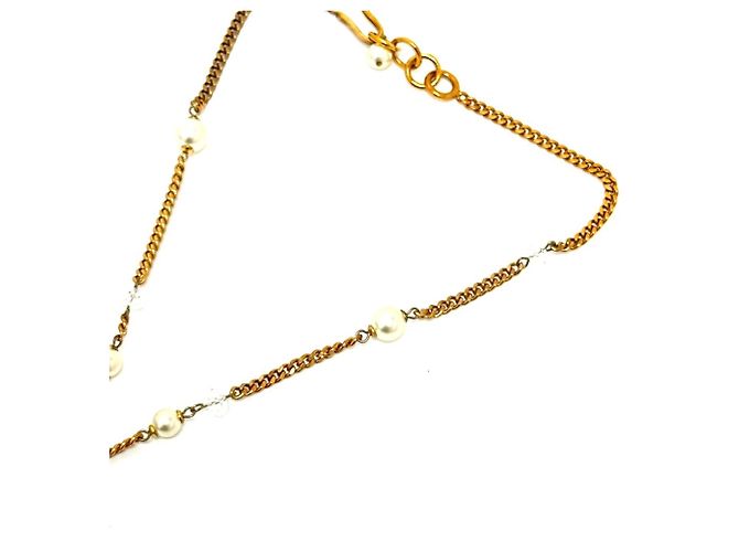 Chanel 05P Coco Mark Fake Perlenkette Golden - Ansicht 3