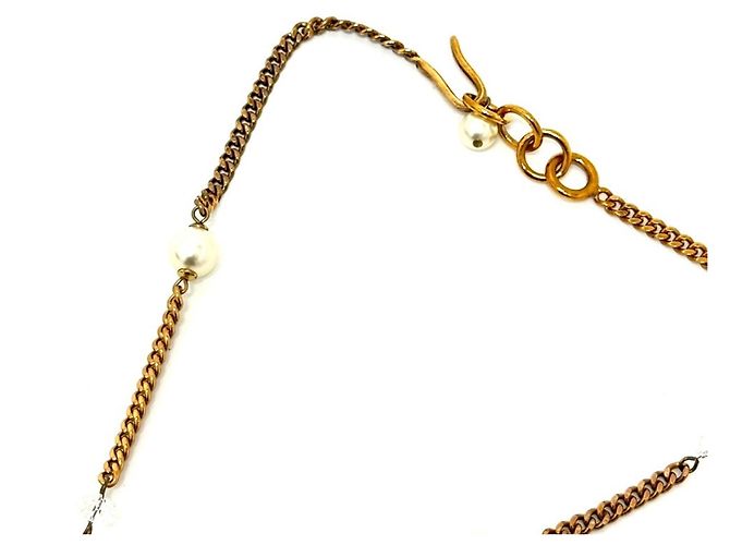 Chanel 05P Coco Mark Fake Perlenkette Golden - Ansicht 4