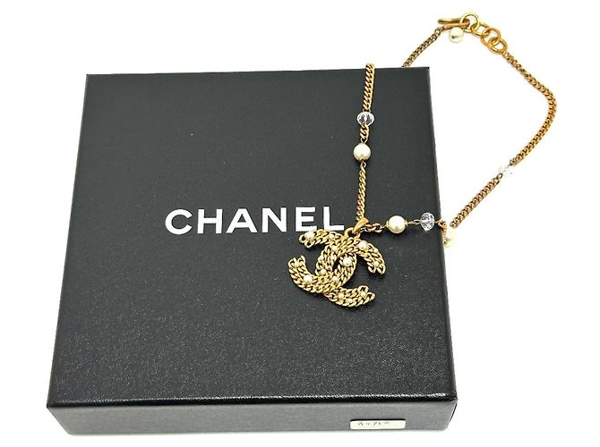 Chanel 05P Coco Mark Fake Perlenkette Golden - Ansicht 9