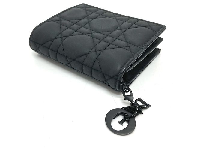 Christian Dior Mini Geldbörse Schwarz - Ansicht 3