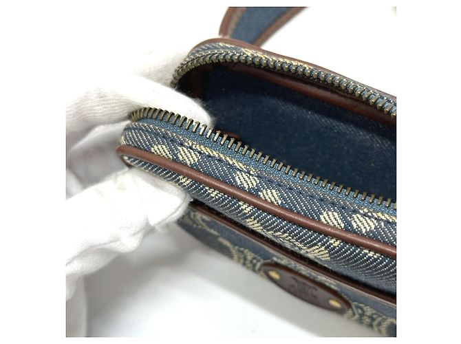Belt Bag Céline Celine Macadam Denim Gürteltasche Blau - Ansicht 12