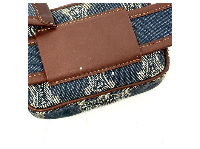 Belt Bag Céline Celine Macadam Denim Gürteltasche Blau - Ansicht 3