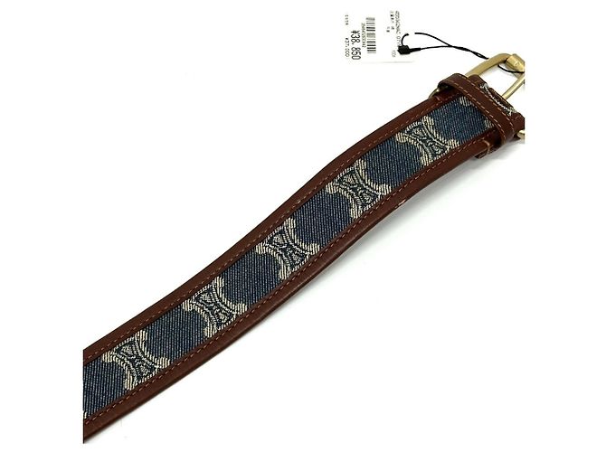 Belt Bag Céline Celine Macadam Denim Gürteltasche Blau - Ansicht 7