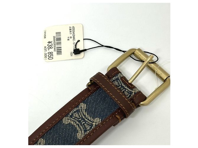 Belt Bag Céline Celine Macadam Denim Gürteltasche Blau - Ansicht 8